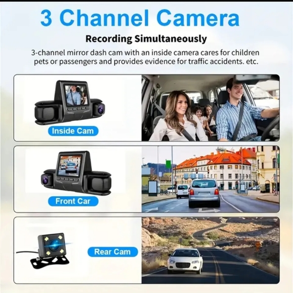 3 Camera 📸 Lens DVR - Picture 4 of 6